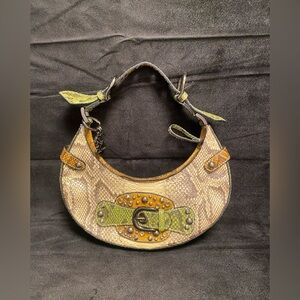 Vintage guess snakeskin purse
